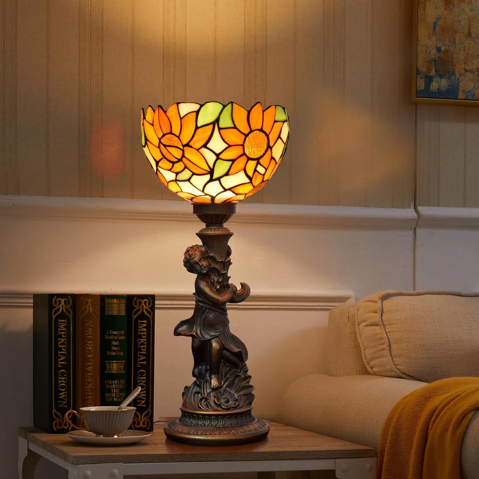 Настольная лампа SHIYAN Винтажный сад