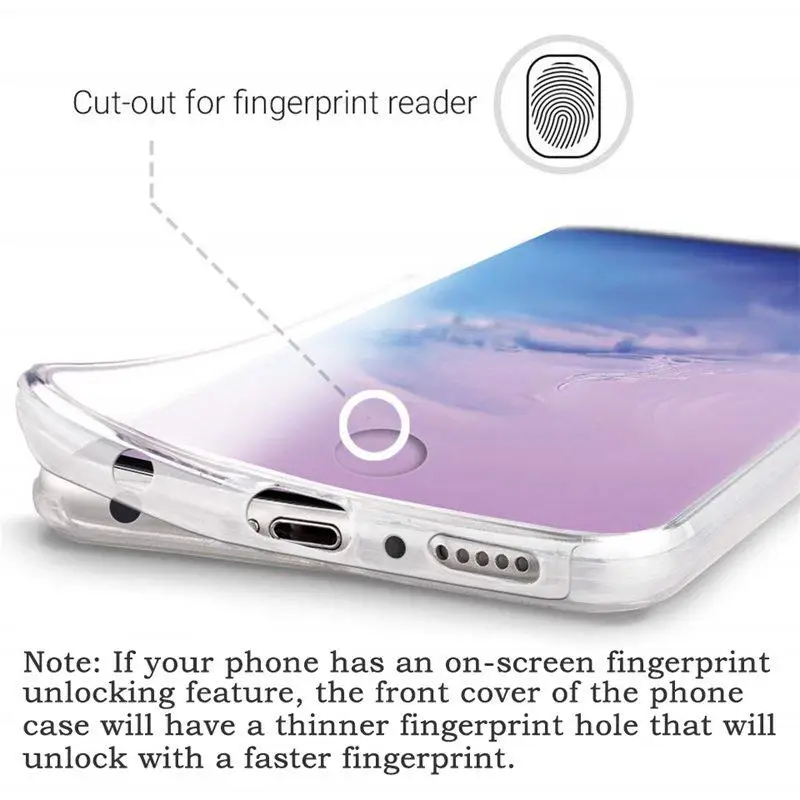 Чехол для Samsung Galaxy A12/A32/A22/A52/A53/A73/A52s/A33/S21/S22 двухсторонний силиконовый прозрачный