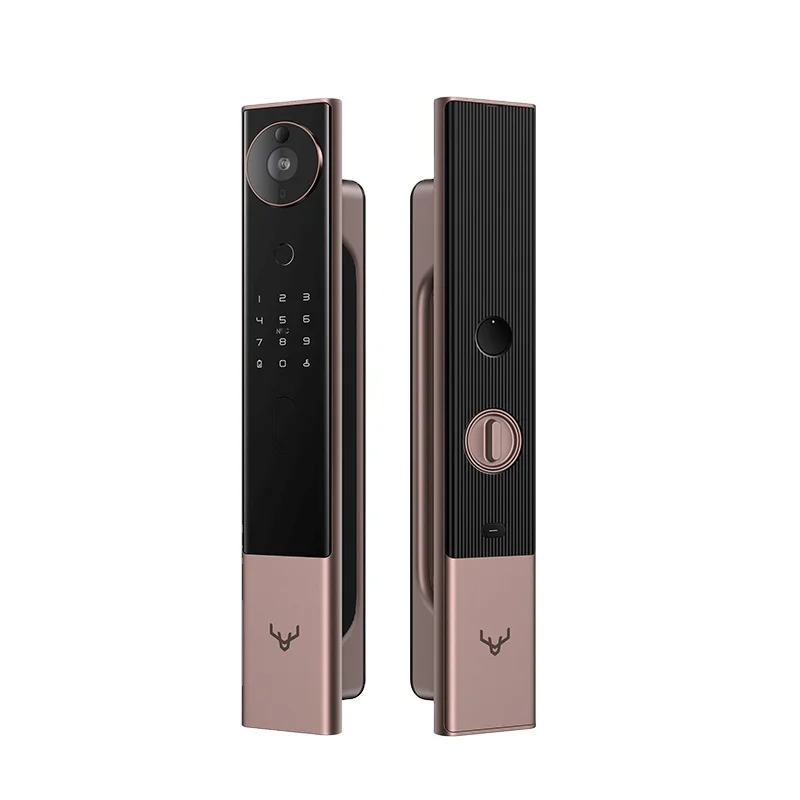 

Lock in vision cat eye smart door lock night vision ultra clear fingerprint password lock home monitoring cat eye MI HOME