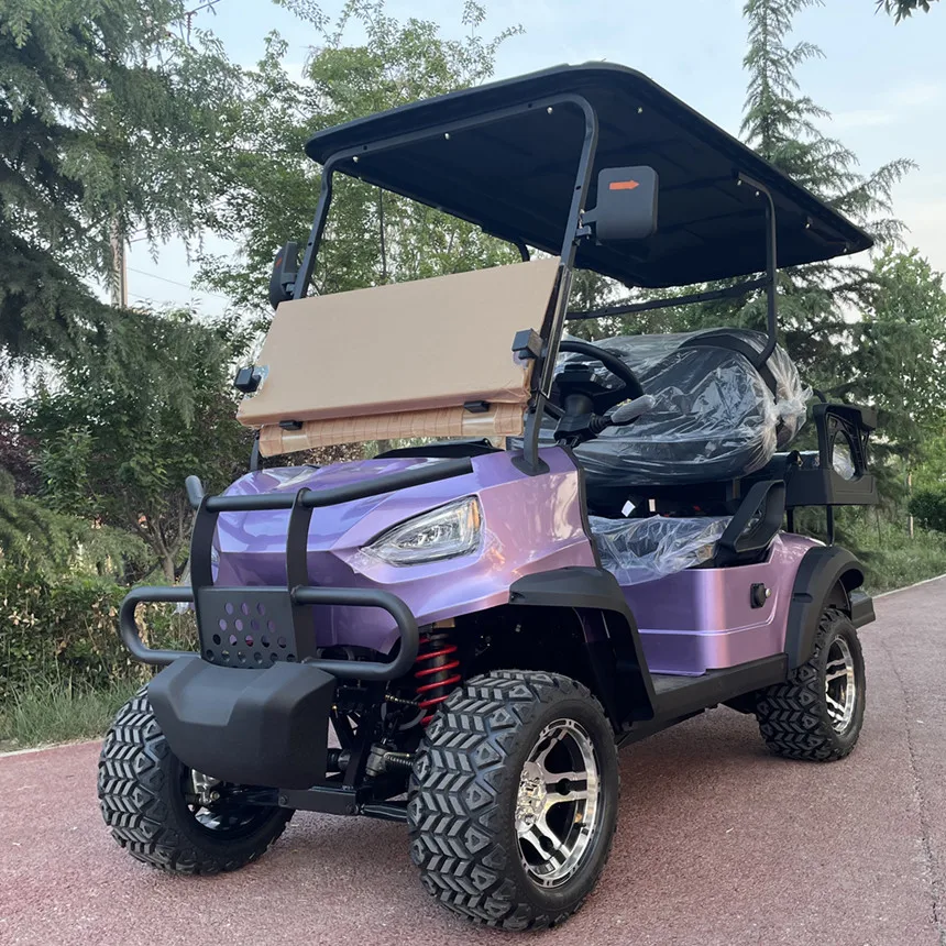 New Scooter Tanie ceny Gokart Tapicerowane siedzisko ze składaną przednią szybą 4-kołowy 4-osobowy elektryczny wózek golfowy Buggy