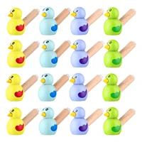 15pcs cartoon bird shape musical whistles whistle toys wooden whistles for gift party kids