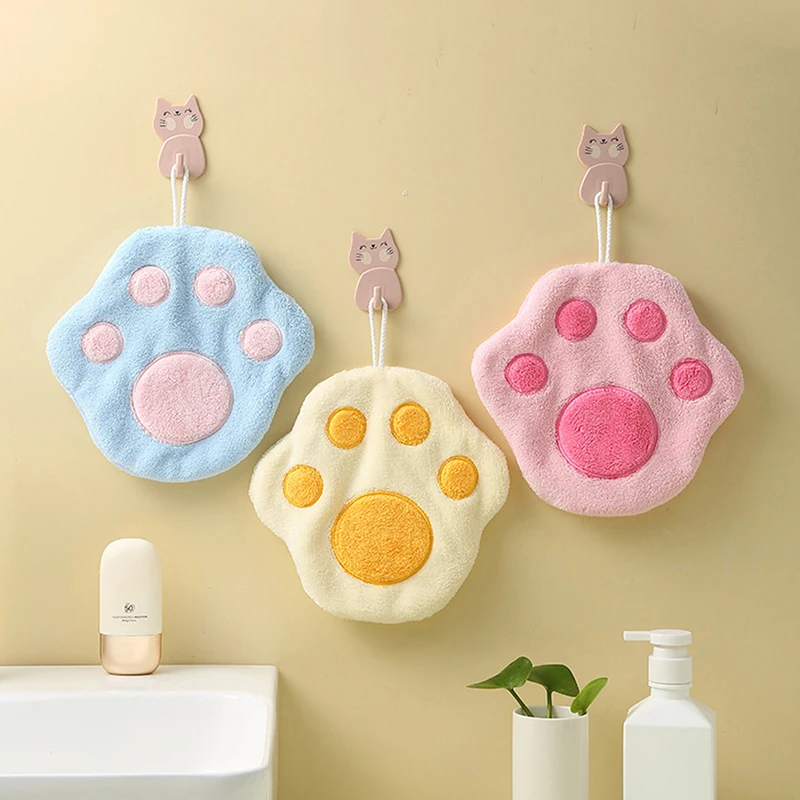 

Hand Towels for Kitchen Bathroom Coral Velvet Microfiber Soft Quick Dry Absorbent Cleaning Cloths Home Sauna Terry Towel