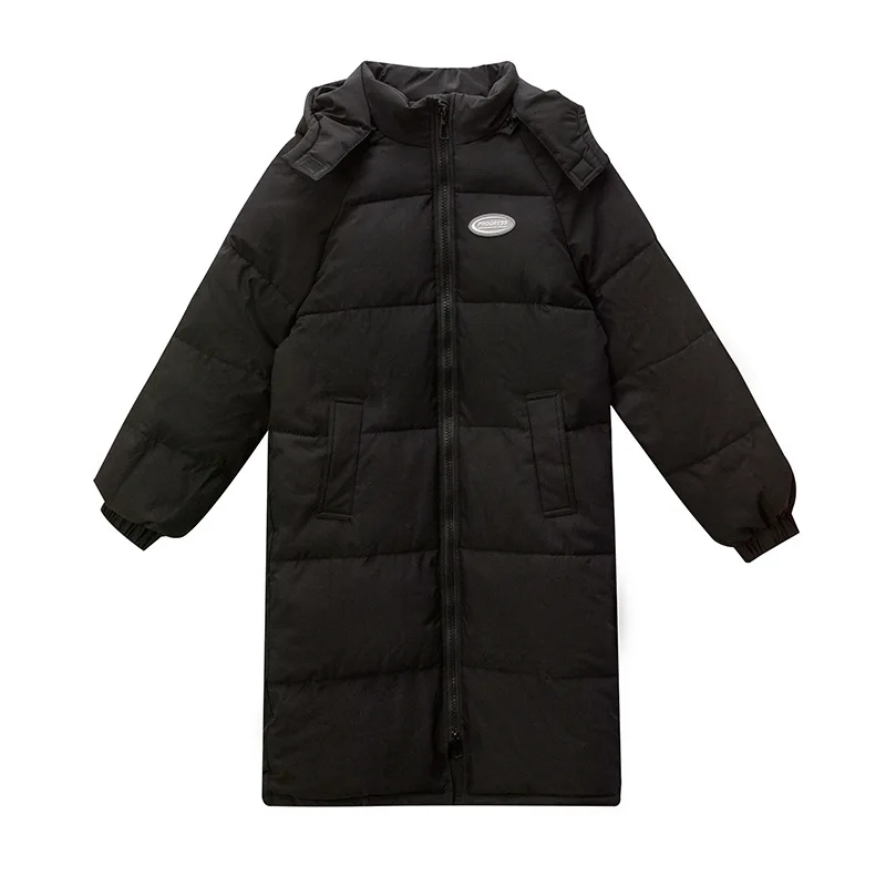 GRELLER Winter Jacket Women 2022 New Casual Hooded Warm Long Parkas Mujer Cotton Padded Black Coat Female Winter Clothes Outwear