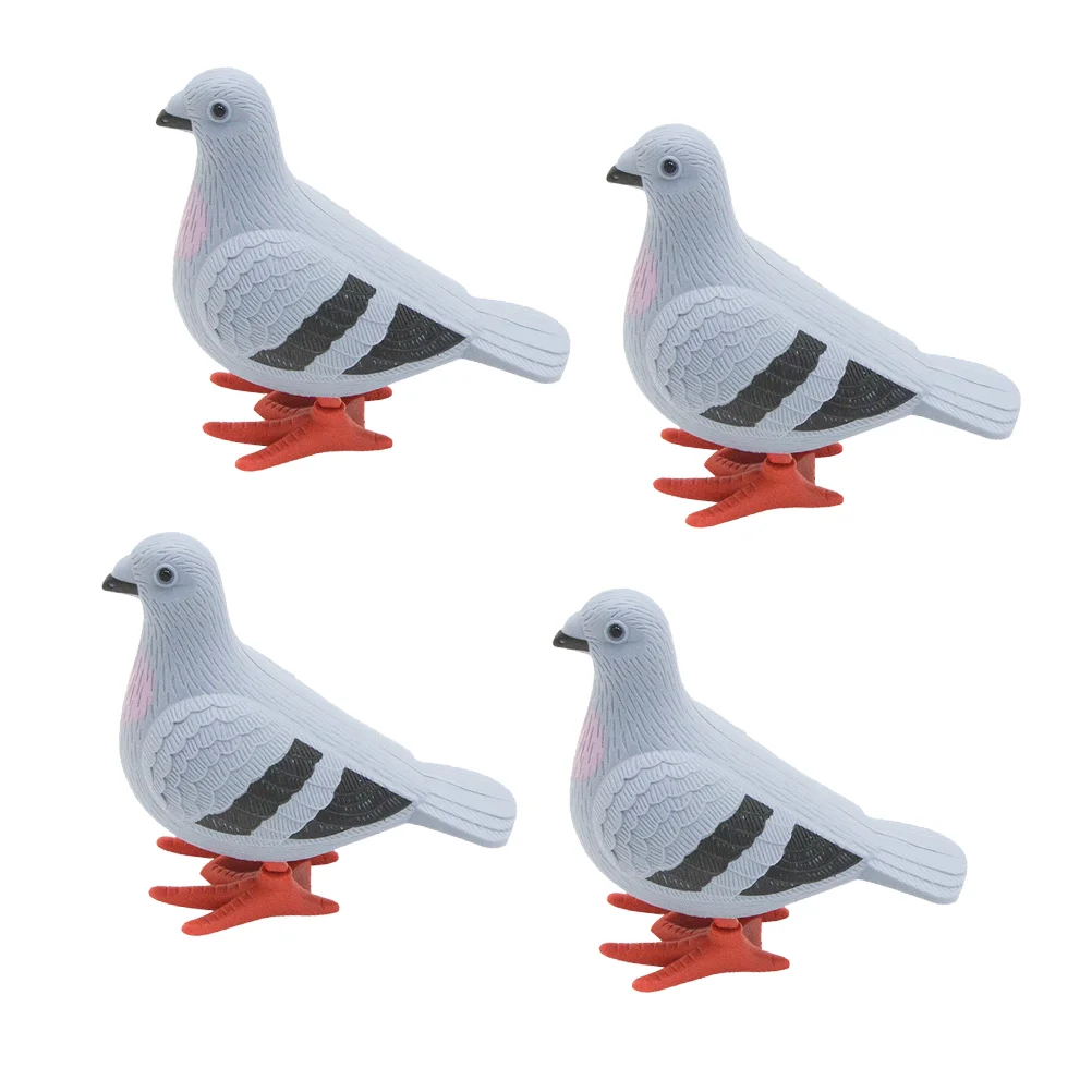 

4pcs Cartoon Clockwork Pigeon Toys Mini Wind-up Pigeon Toys Kids Pigeon Toys