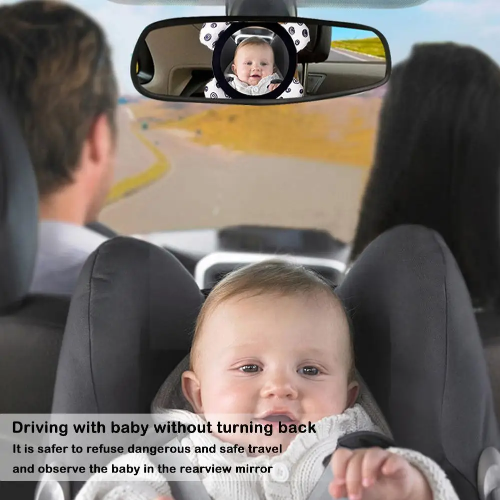 

Baby Rear Facing Mirrors Adjustable Baby Car View Back Mirror Safety Headrest Rearview Mirror For Kids Child Todd G1s7