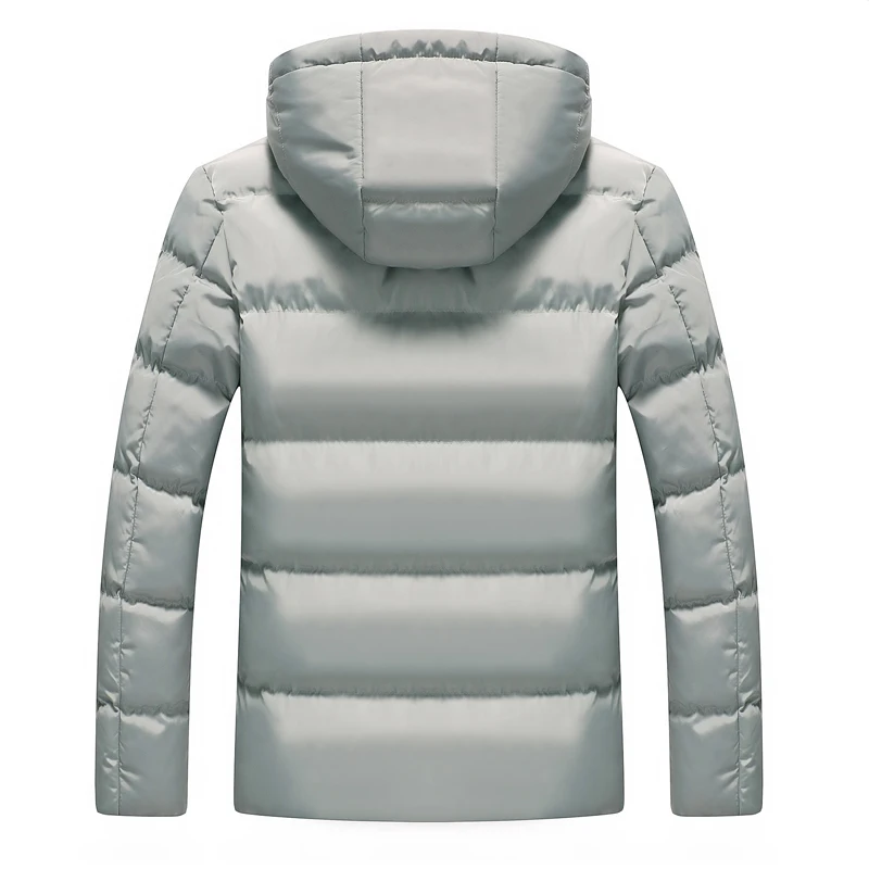 2022 New Winter Men's High-Quality Hand-Plugged Cotton Hooded Thickened Short Cotton Coat Men's Cotton Coat Casual Down Jacket