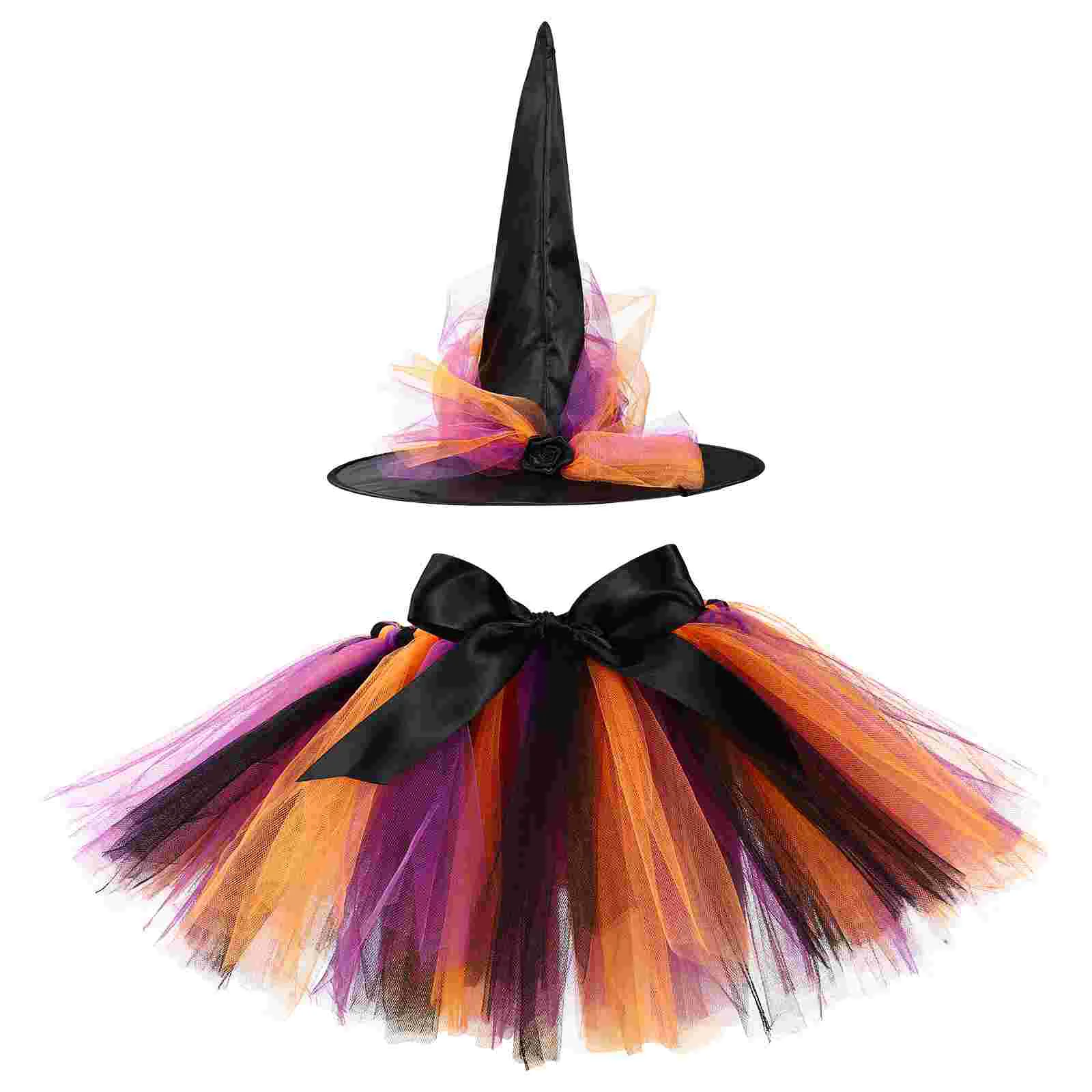 

Witch Costumegirlskidscostumes Children Prop Dress Party Festive Suitgirl Hat Sally Light Skirt Christmas Before Nightmare Set