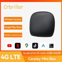 2.0 New Carplay Android Ai Box Wireless Android Auto Applepie Mini Ai Box 4G Lte Car Multimedia Player 4+64G UX-999 Pro For Univ