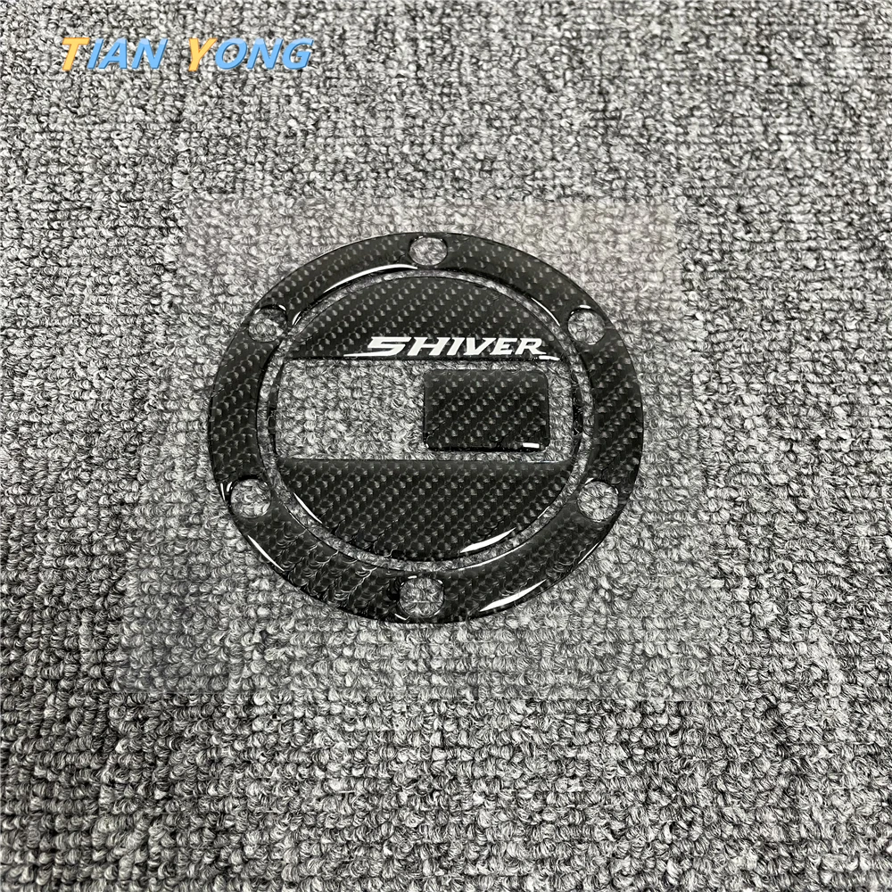 

3D Resin Black High Quality Carbon Brazing For Aprilia Shiver 750 Gel Fuel Oil Tank Pad Fish Bone Protector Racing Sticker