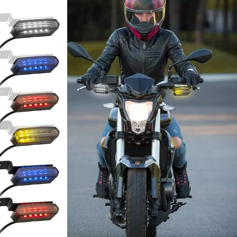 

Motorcycle Mini Turn Signals Universal Blinkers Sturdy Turning Warning Indicators Low Power Consumption Motorcycle Accessories