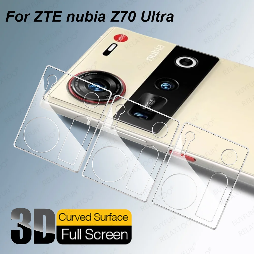 3 шт. для ZTE nubia Z70 Ultra 5G 3D прозрачная защитная крышка экрана камеры NubiaZ70Ultra Z70Ultra Z 70 HD