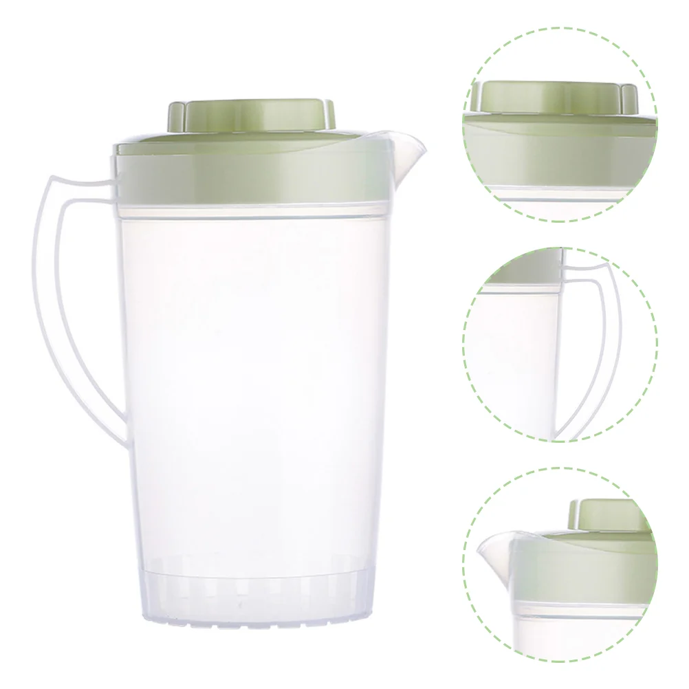 

2 Pcs Mimosa Pitcher Drinks Water Jug Glass Pitcher Clear Teapot Sangria Pitchers Beverage Can Cool Kettle Lid