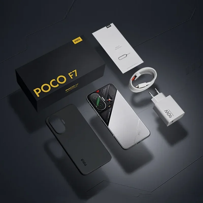 Смартфон POCO F7 Global Version Snapdragon 8s Gen 4, 90 Вт, 6500 мАч, аккумулятор 6,83 дюйма, 1,5 тыс. AMOLED-дисплей, 50-мегапиксельная камера, 5G NFC (art.: 3920d0d825d29) - 3920d0d825d29