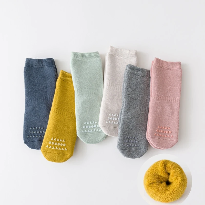 

Baby Thicken Autumn Winter Cotton Long Socks Warm Toddler Boy Girls Thermal Floor Socks Newborn Children Clothing Accessories