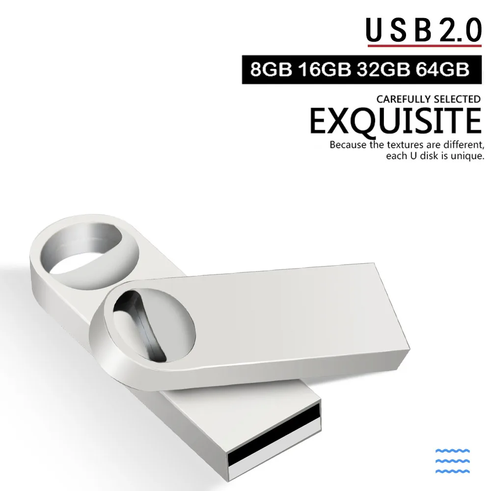 

Exquisite USB Flash Drive 2.0 silver color pen drive for friend gift usb memoria stick 4gb 8gb 16gb 32gb 64gb