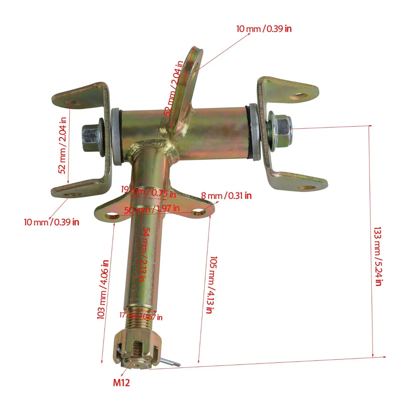 Shock Suspension Swing Arm Upper/Lower Steering Spindle Hub Kit Buggy ATV Go Kart images - 6