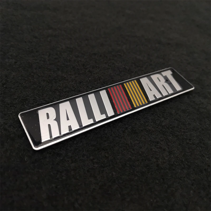 

Ralliart логотип 3D металлический значок наклейка для Mitsubishi Rally Lancer 9 10 Asx Outlander Pajero L200 Delica Eclipse