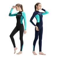 womens ice silk lycra long sleeve wetsuit sunscreen quick dry surf suit one piece swimsuit water sports diving surf suit 2022
