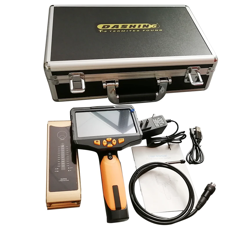 5.0 inch Screen Endoscope Lens With LED Flashlight 32GB TF Card Digital Video Camera For Detector Termites Pest Control