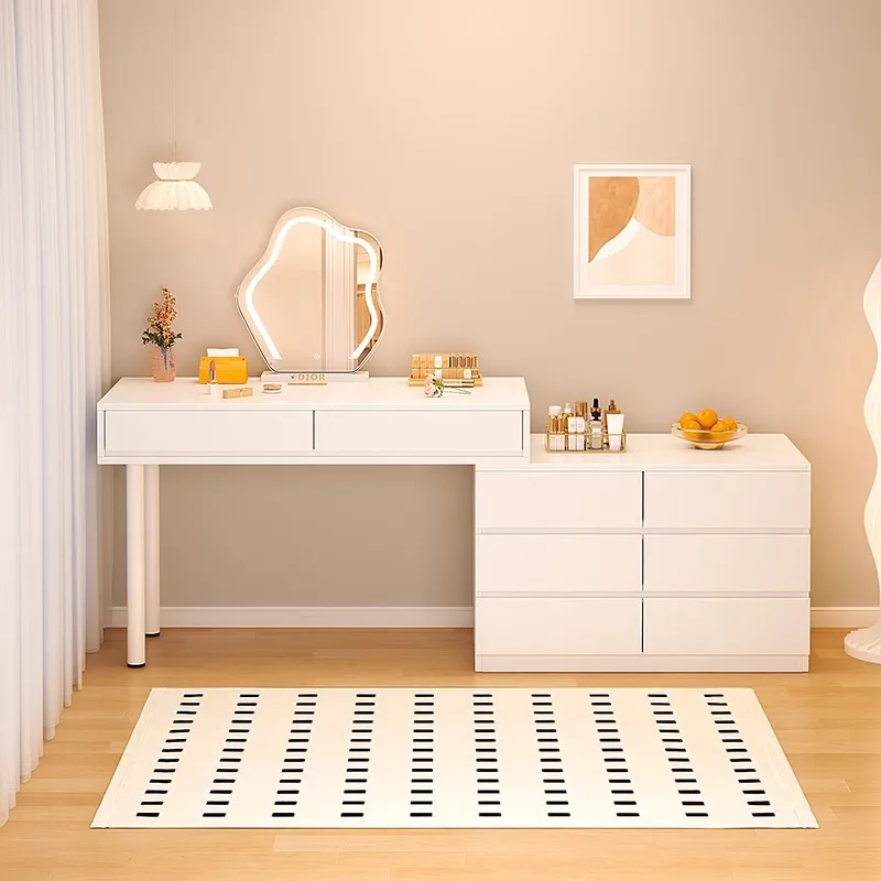 Современный роскошный туалетный столик ящик для хранения белые