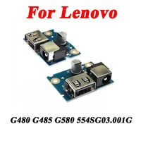 new laptop power panel parts for lenovo g480 g485 g580 554sg03 001g dc power jack board and usb port