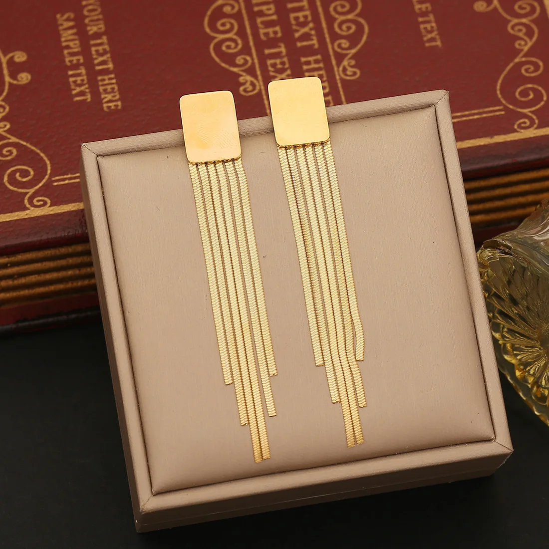 Женские серьги-бабочки в форме сердца из нержавеющей стали