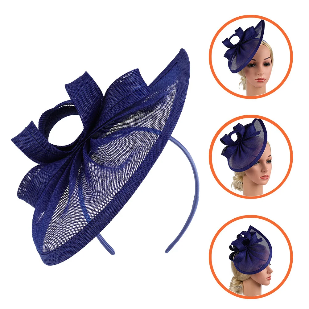 

Коктейльная женская шляпа, Вуалетка, аксессуары для волос, женский головной убор в стиле ретро, свадебные маленькие льняные украшения, камуфляжная повязка на голову