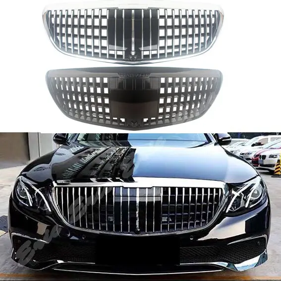 

Car Front Racing Billet Bumper Grille Upper Facelift For Mercedes Benz E-Class W213 2016 2017 2018 2019 Mayba Style
