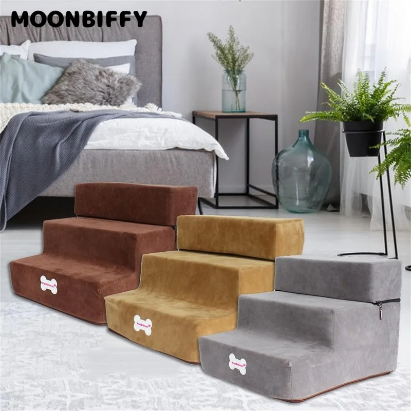 

Трехуровневая ступенька для собак, съемная лестница для маленьких собак и кошек, съемная лестница, принадлежности для домашних животных