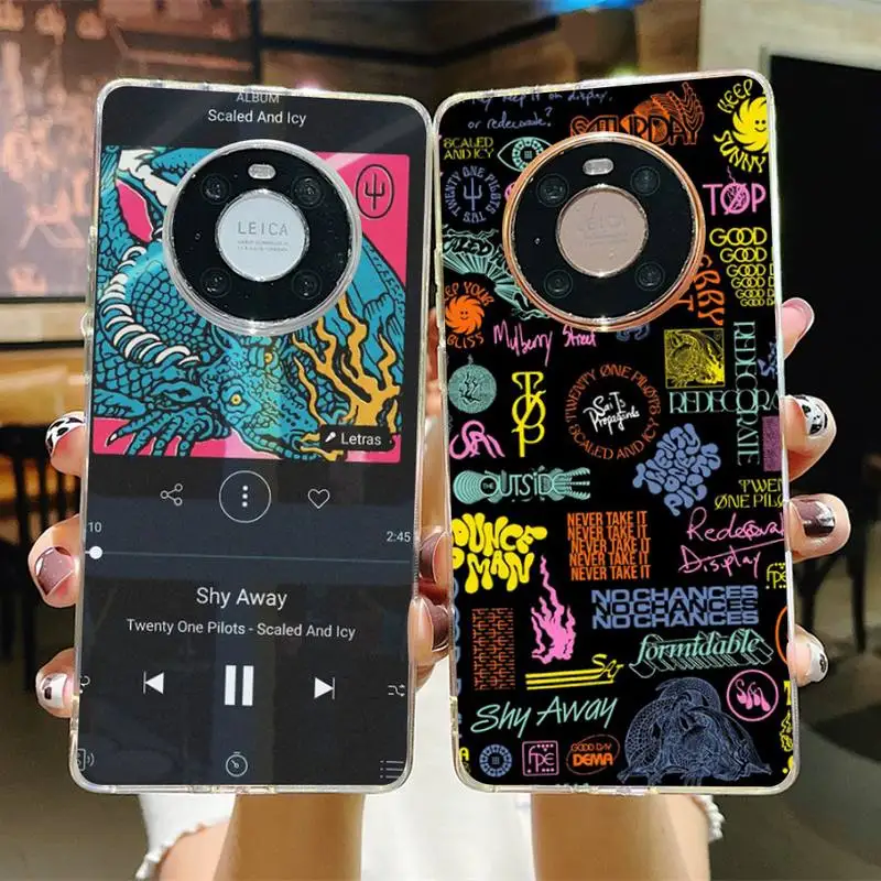 

Twenty One 21 Pilots Scaled icy Phone Case for Samsung S21 A10 for Redmi Note 7 9 for Huawei P30Pro Honor 8X 10i cover