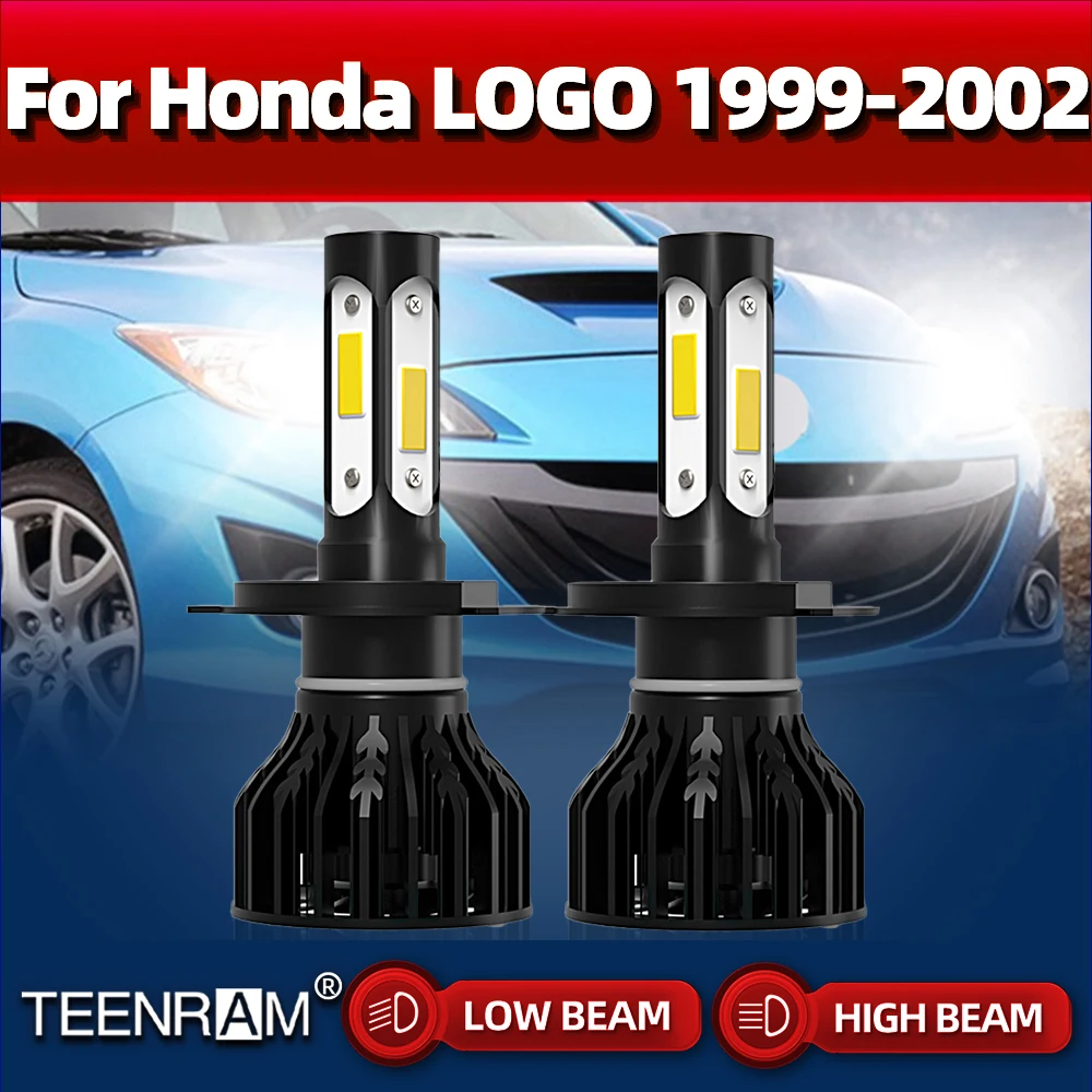 

6000 лм Canbus светодиодный Автомобильные фары 1999 K белые Автомобильные фары 12 В Turbo автомобильные фары для Honda LOGO 2000 2001 2002