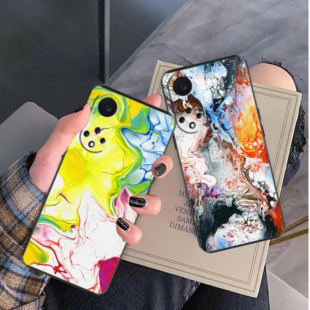 

Case For Huawei NOVA Y90 Y70 Y61 10 9 9SE Plus 8 8I 7 7I 5 5I 4 3 3I 2 2I 2S Lite Plus Pro Case Abstract Painting Artistic Lines