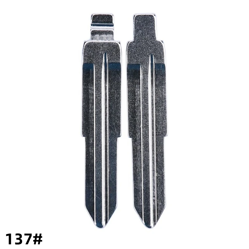 

XIEAILI OEM 50Pcs 137# Metal Uncut Flip KD Remote Key Blade For Ssangyong Mid Slot