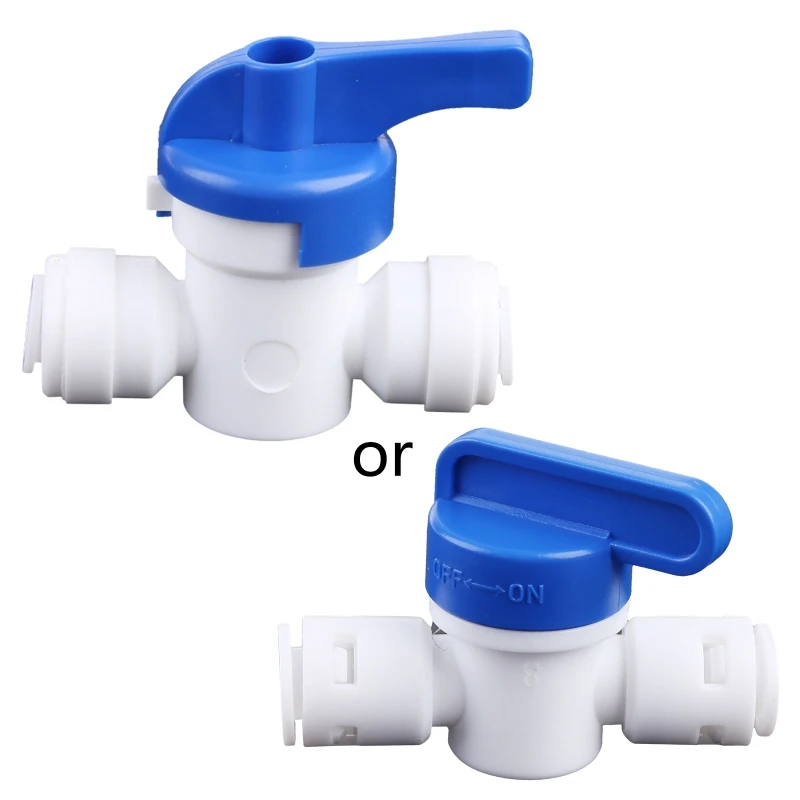 

RO Water Reverse Osmosis 1/4'' Inline New Ball Valve Quick Connect Shut off R9CA