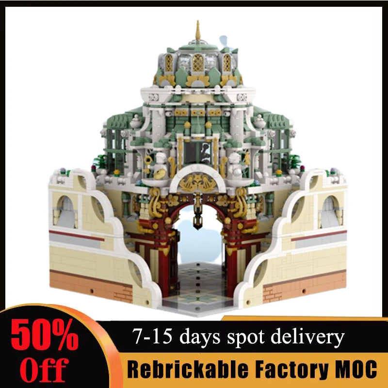 

3771pcs The Shopping Arcade Inverted Corner Building Blocks Customized MOC Street View Bricks Assembly Birthday Kids Toys Gifts