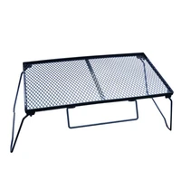 folding outdoor camping bbq grill net table fire garden party rack for outdoor camping