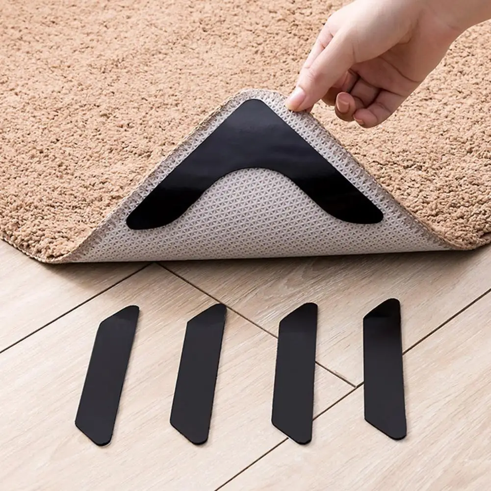 

Useful Carpet Stickers Multipurpose 3 Styles Hardwood Floor Area Rug Carpet Tape Stickers Removable Rug Tapes for Living Room