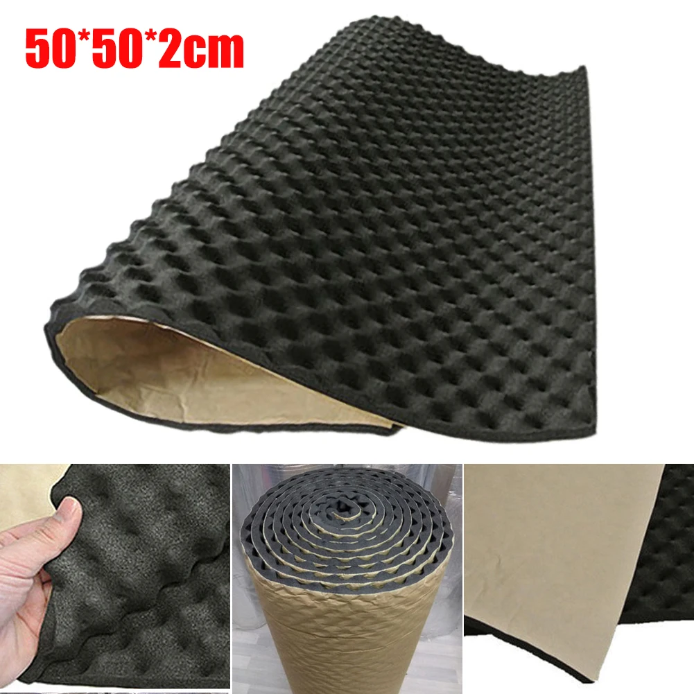 

100x50cm Car Sound Deadener Mat Sound Reducing Deadening Noise Insulation Acoustic Dampening Foam Subwoofer Mat Auto Accessories