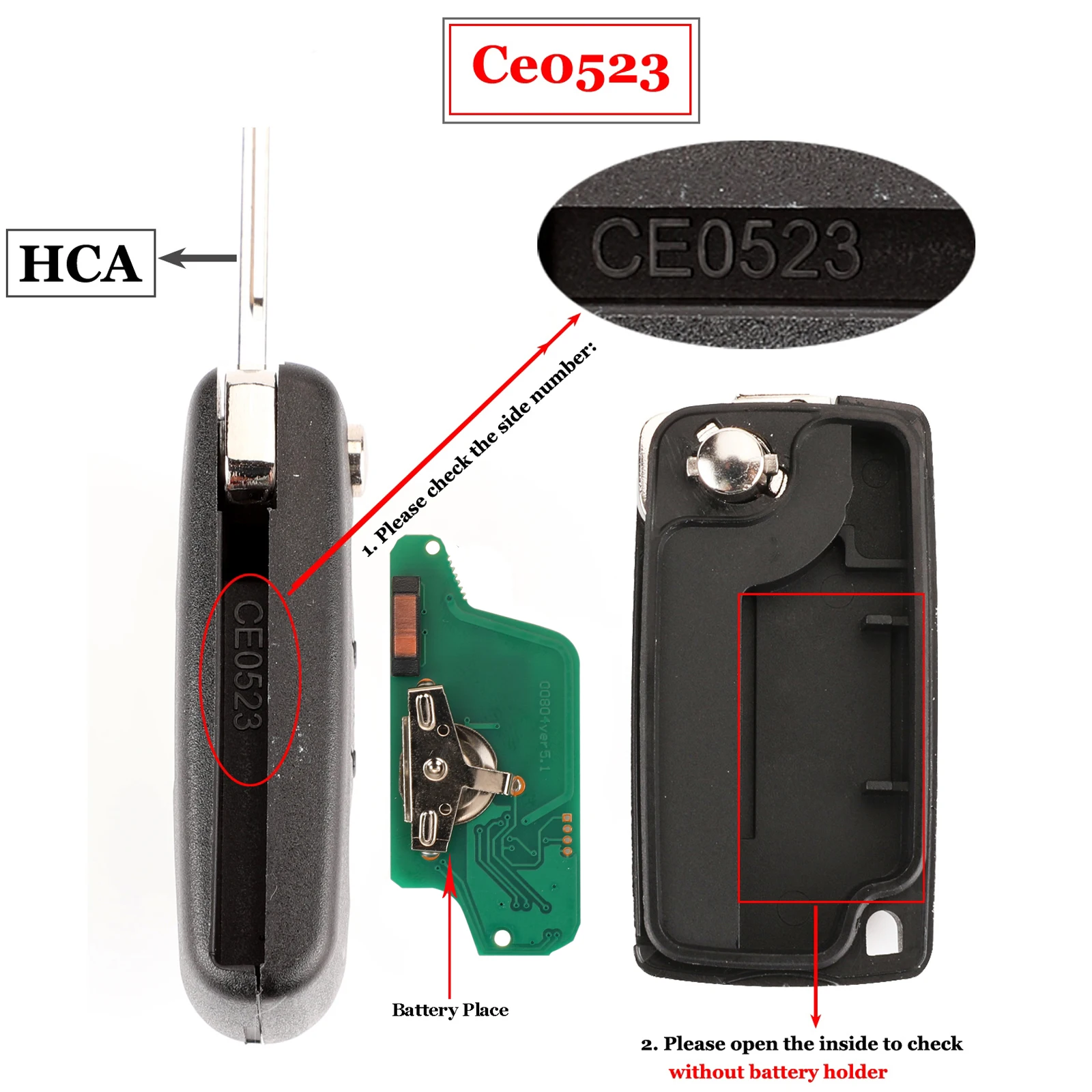 

Пульт Дистанционного Управления Jingyuqin С 3 Кнопками Для Peugeot 207 307 407 308 408, Citroen Fob, 434 МГц, Чип ID46, ASK/FSK