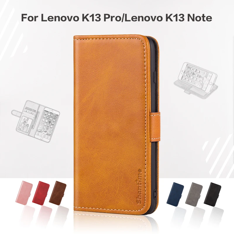 

Чехол-книжка для Lenovo K13 Pro, деловой кожаный роскошный чехол с магнитным кошельком для Lenovo K13 Note, чехол для телефона
