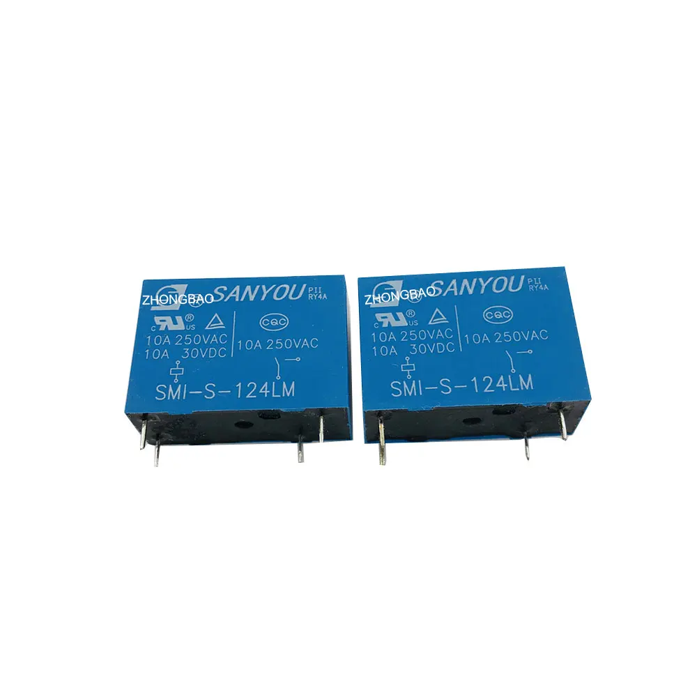

5pcs/lot 100% original genuine relay: SMI-S-124LM a Set of Normally Open 4-Pin 10a250vac HRMH-S-DC24V-A