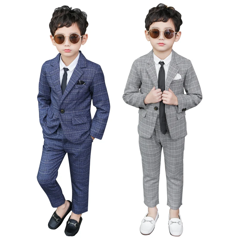 

2022 Elegant Toddler Kids Party Outfit Formal Baby Boy Wedding Suits Dress Children School Uniform Gentleman Boy Baptism Costume