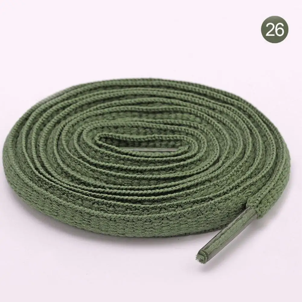 Men's And Women's Sports Shoelaces Color Flat Semicircular Shoelace Suitable For All Shoes Round Laces 26 Colors 1 Pair