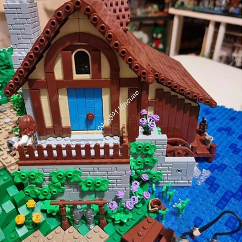 Фото 4929 деталей MOC: Модель Хоббитон, Секция 4. Архитектурный конструктор DIY. Подарки на фестивали. Креативные идеи. Игрушки-кирпичики. Подарок на день рождения. №3
