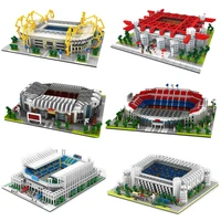 cada mini famous architecture football field building blocks soccer camp nou signal lduna park model bricks toys for children