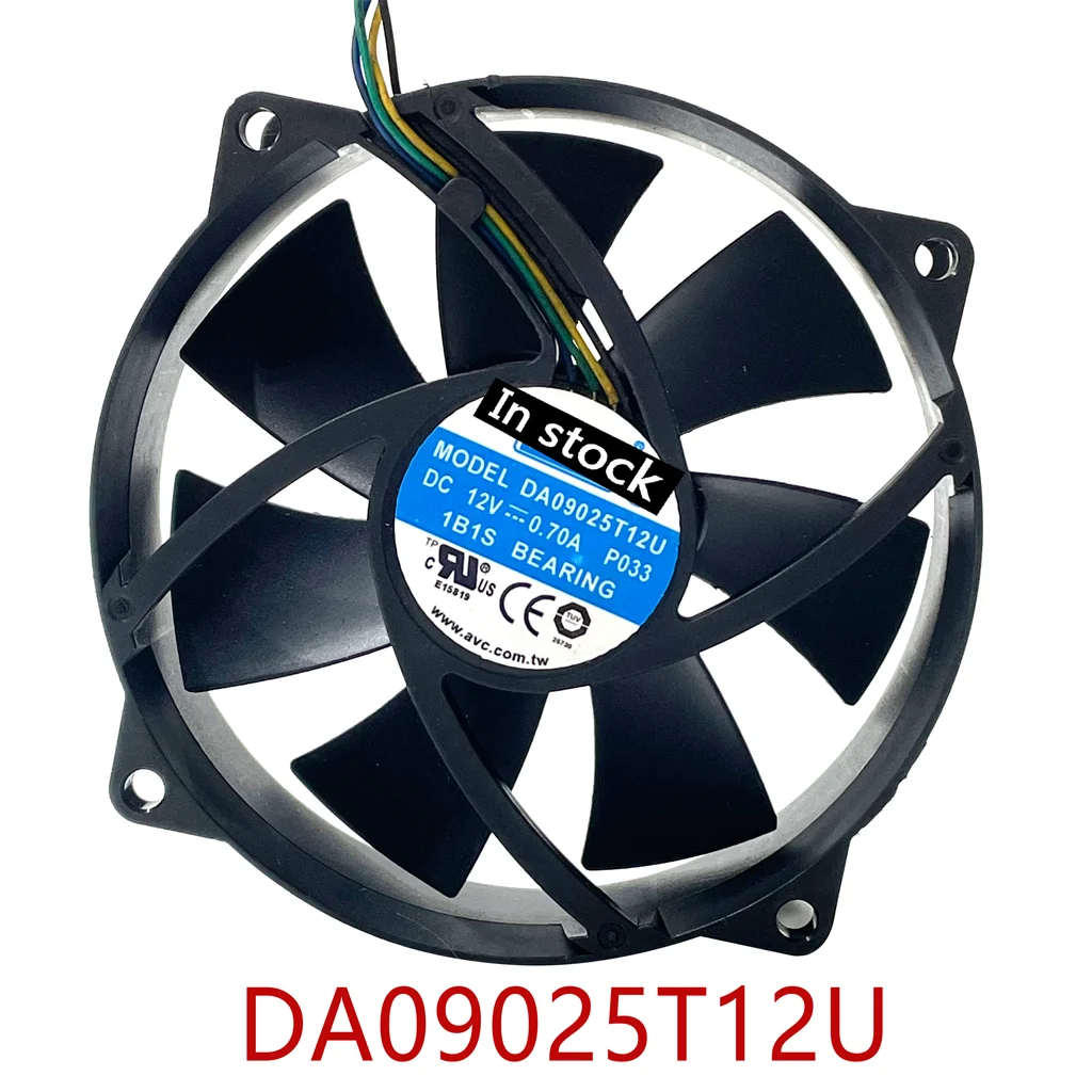 Оригинальный 100% рабочий круглый кулер DA09025T12U 9025 90 мм/80 мм x 25 мм ШИМ охлаждающий вентилятор 12 В 0,70 а 4-проводной 4-контактный разъем кулер