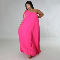 plus size women elegant dresses sleeveless solid loose dresses lady fashion prom evening gowns 2022 summer party club outfit