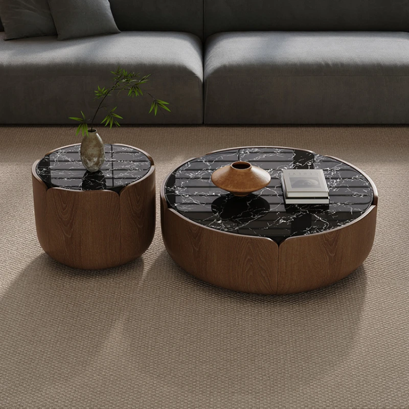 Черный боковой журнальный столик для спальни подъемный органайзер мобильный