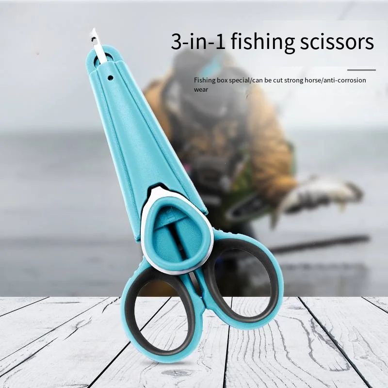 

Fishing Scissors with Decoupler, Multi-functional Stainless Steel Shears Lead Skin Scissors Vigorously Horse Line,fishing Tools