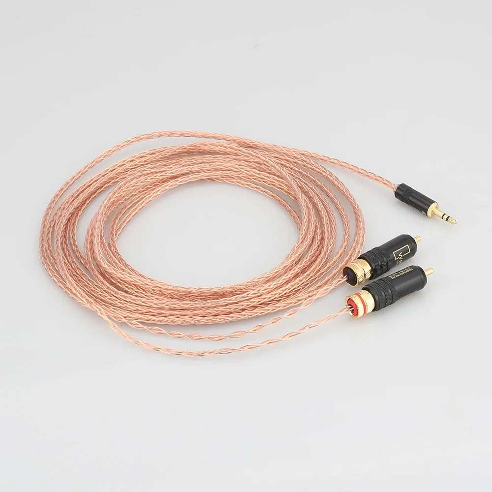 Высококачественный аудио-видео кабель Hi-Fi от 2 до 3 5 мм с аудиокабелем OFC из чистой